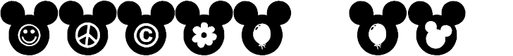 Free Font Mickey Ears Extra