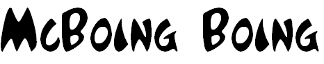 Free Font McBoing Boing