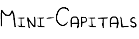 Free Font Mini-Capitals