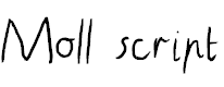 Free Font Moll script