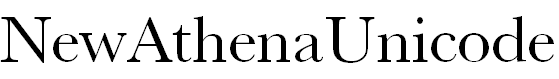 Free Font New Athena Unicode