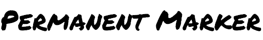 Font Font Permanent Marker