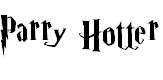 Free Font Parry Hotter
