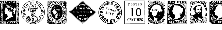 Font Font Postage Stamps