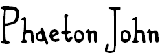 Font Font Phaeton John