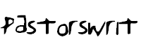 Free Font Pastorswrit