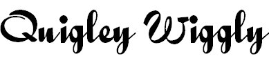 Free Font Quigley Wiggly