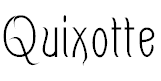 Free Font Quixotte
