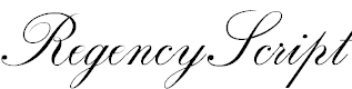 Free Font RegencyScriptFLF
