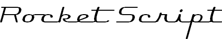 Free Font Rocket Script