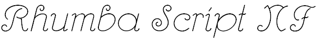 Free Font Rhumba Script