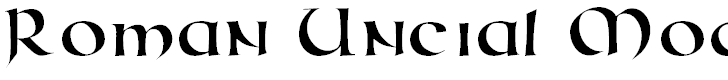 Free Font Roman Uncial Modern