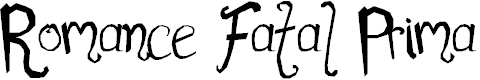 Free Font Romance Fatal 1.00
