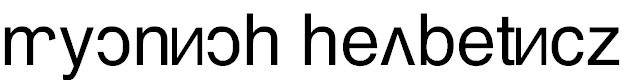 Free Font Rusnish Helvetica