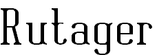 Free Font Rutager
