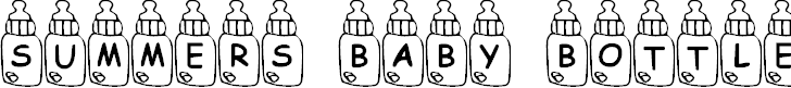 Free Font Summers Baby Bottles