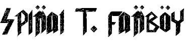 Free Font Spinal T. FanBoy