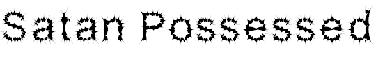 Font Font Satan Possessed