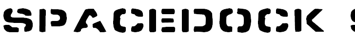 Font Font Spacedock Stencil