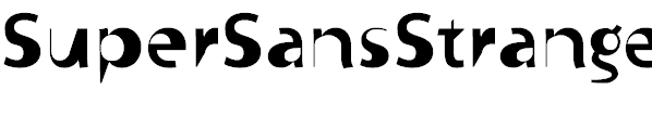Free Font SuperSansStrange