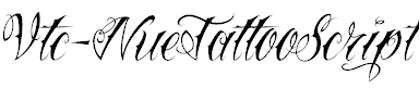 Free Font Vtc-NueTattooScript