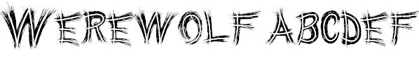 Font Font Werewolf
