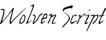 Free Font Wolven Script