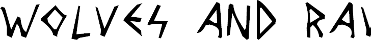Font Font Wolves and Ravens
