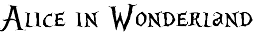 Font Font Alice in Wonderland