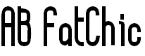 Free Font AB FatChic