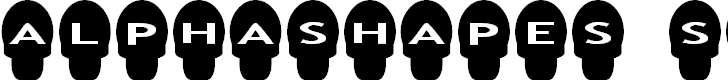 Free Font AlphaShapes skulls