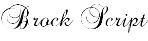 Free Font Brock Script