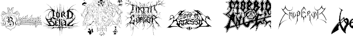 Font Font Black Metal Logos