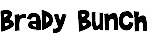 Free Font Brady Bunch