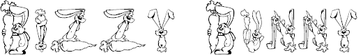 Free Font Bizzy Bunny