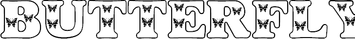 Free Font Butterfly Letters