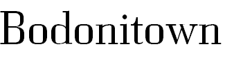 Free Font Bodonitown