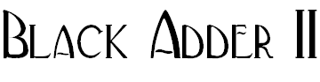 Free Font Black Adder II