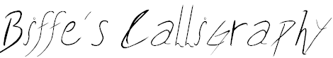 Font Font Biffe´s Calligraphy