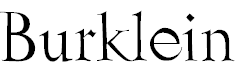 Free Font Burklein