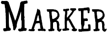 Free Font BE Marker