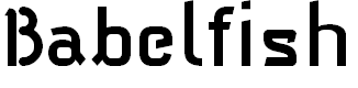 Free Font Babelfish