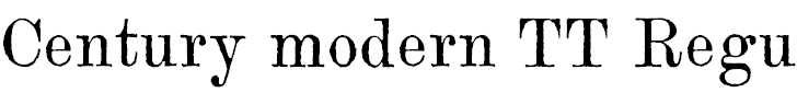 Font Font Century Modern
