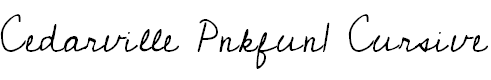 Free Font Cedarville Pnkfun1 Cursive