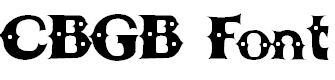 Free Font CBGB Font