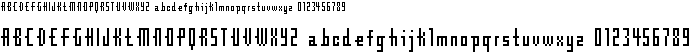 Free Font Cube12bit