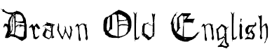 Free Font Drawn Old English