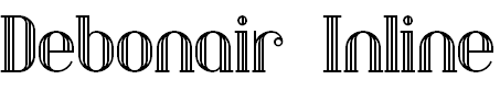 Free Font Debonair Inline