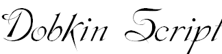 Free Font Dobkin Script