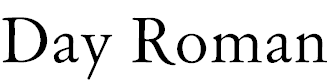 Font Font Day Roman